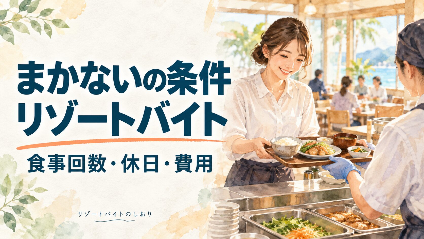 まかないの条件リゾートバイト。食事回数・休日・費用